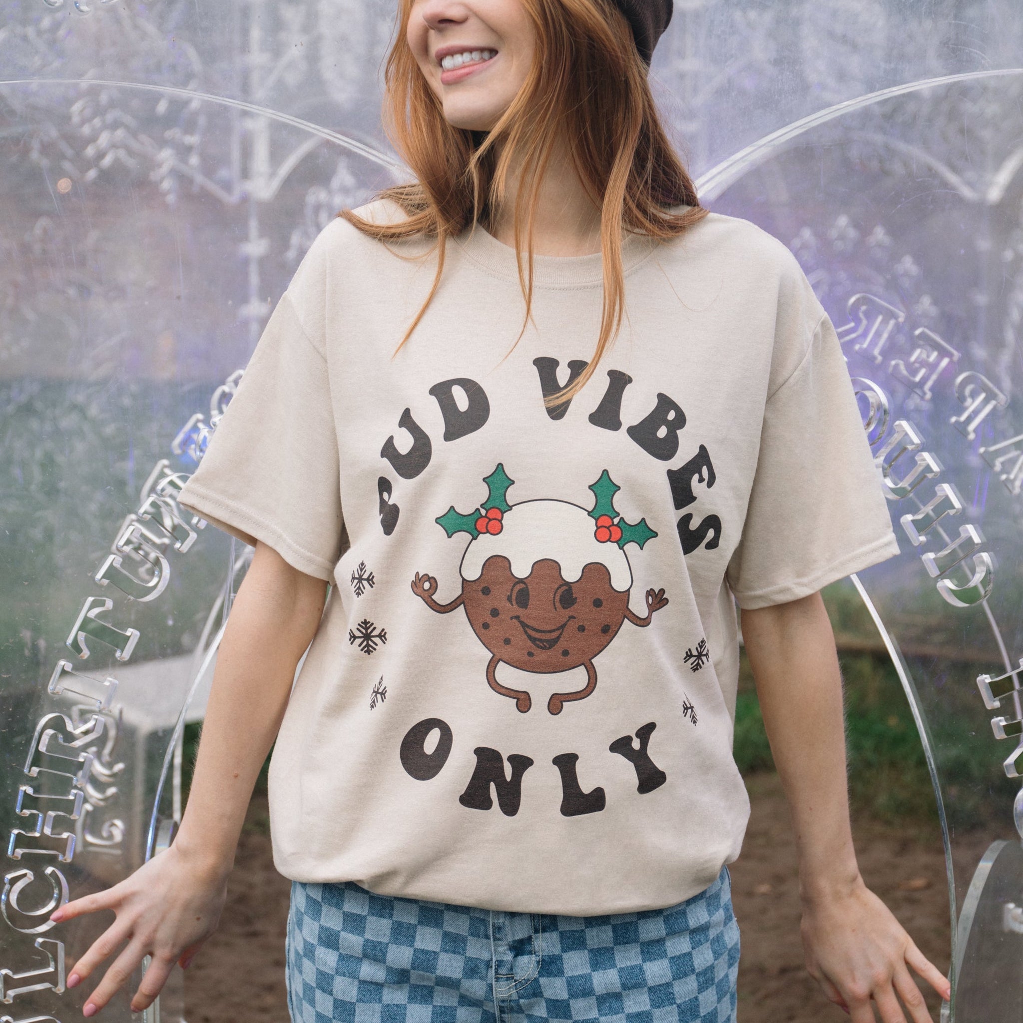 Pud Vibes Only Women's Christmas T-Shirt