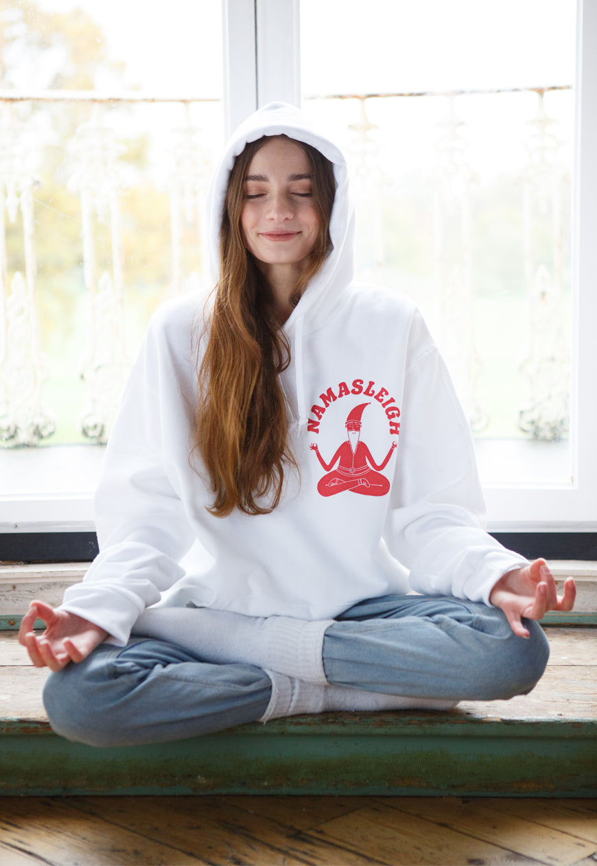 Namasleigh Yoga Santa Women's Christmas Hoodie