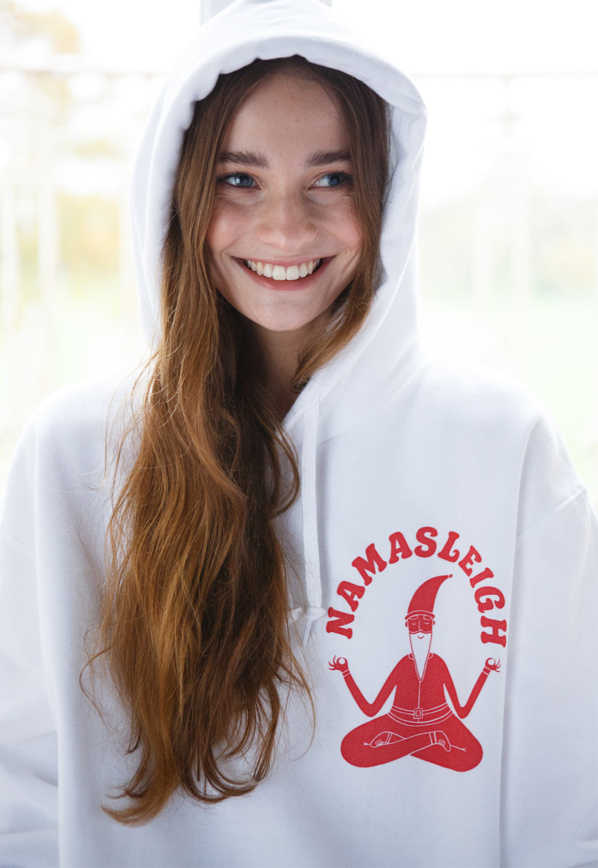 Namasleigh Yoga Santa Women's Christmas Hoodie
