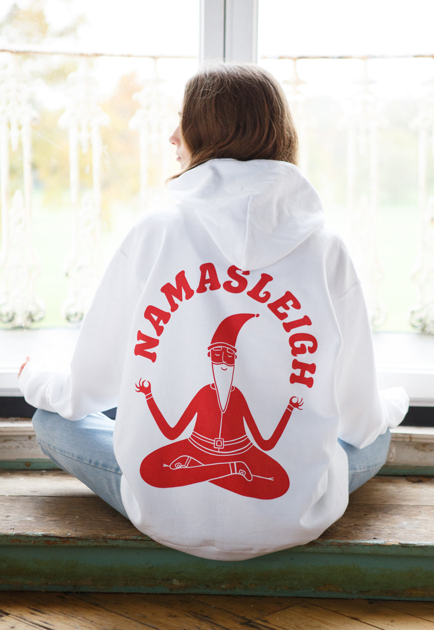 Namasleigh Yoga Santa Women's Christmas Hoodie