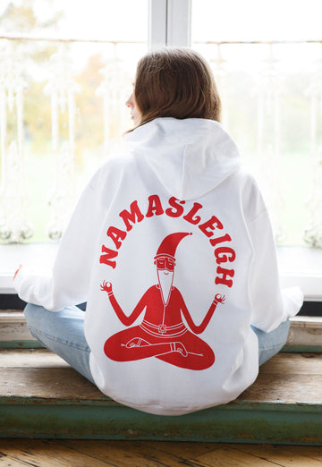 Namasleigh Yoga Santa Women's Christmas Hoodie
