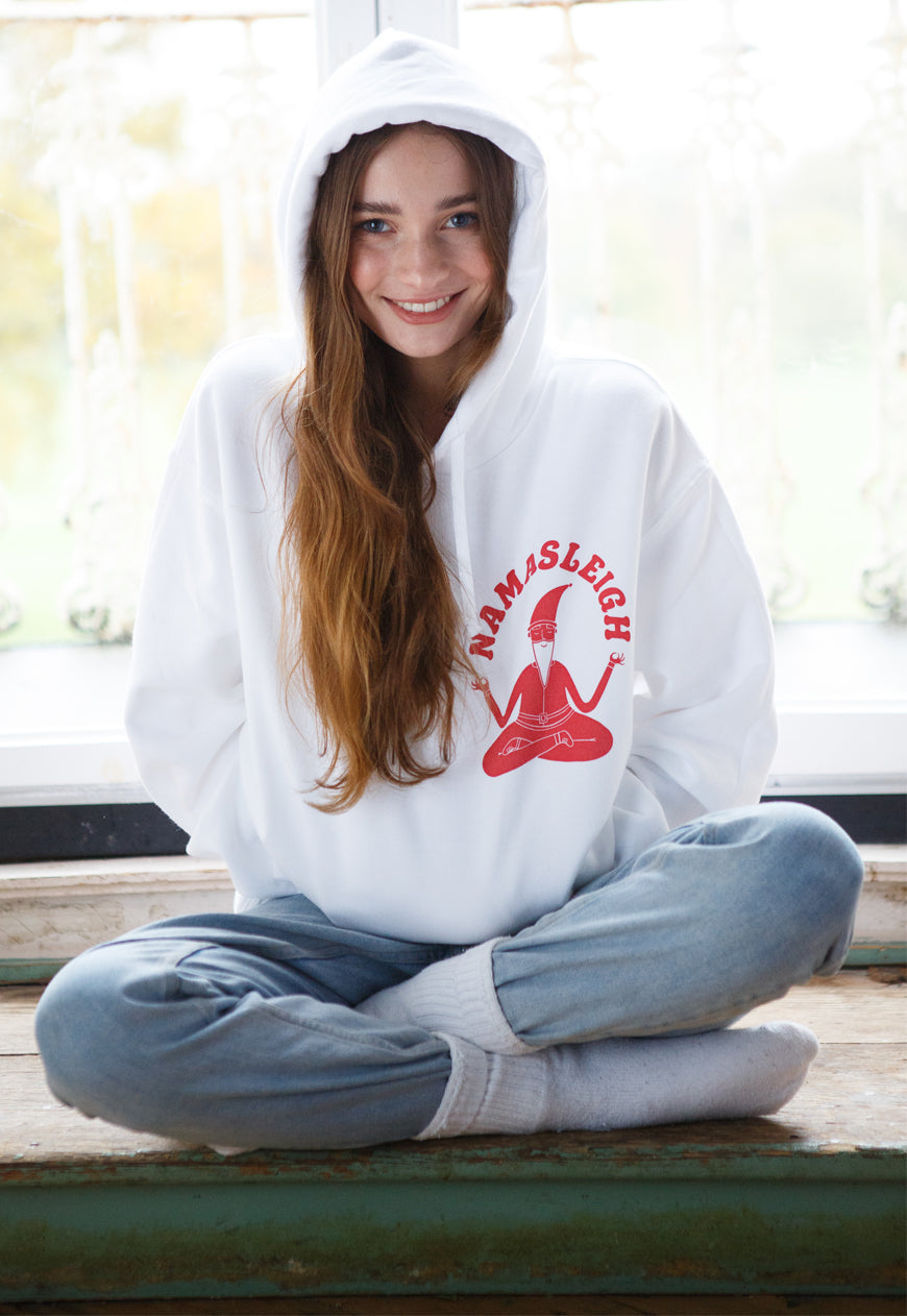 Namasleigh Yoga Santa Women's Christmas Hoodie